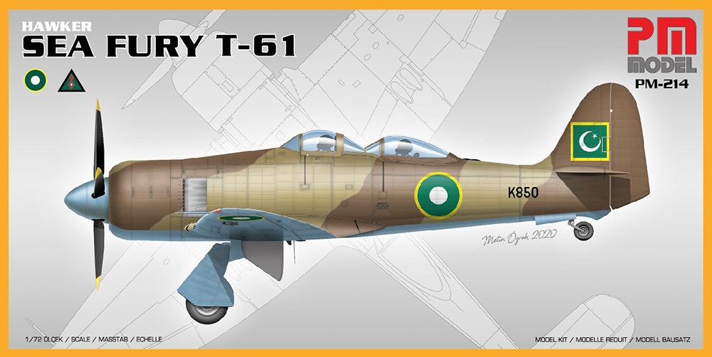 PM Model 214 1:72 Hawker Sea Fury T-61 2 seat version