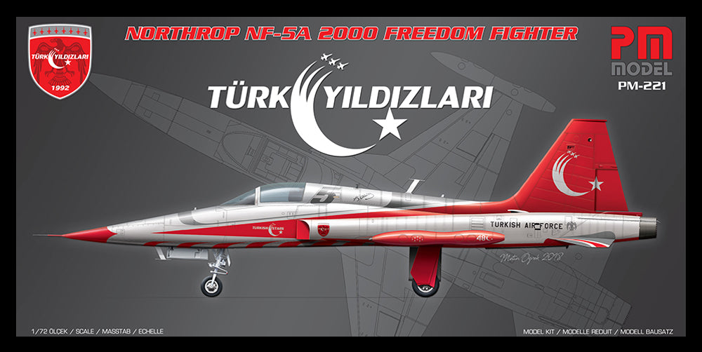 PM Model PM221 1:72 Northrop NF-5A 'Turkish Stars' display team