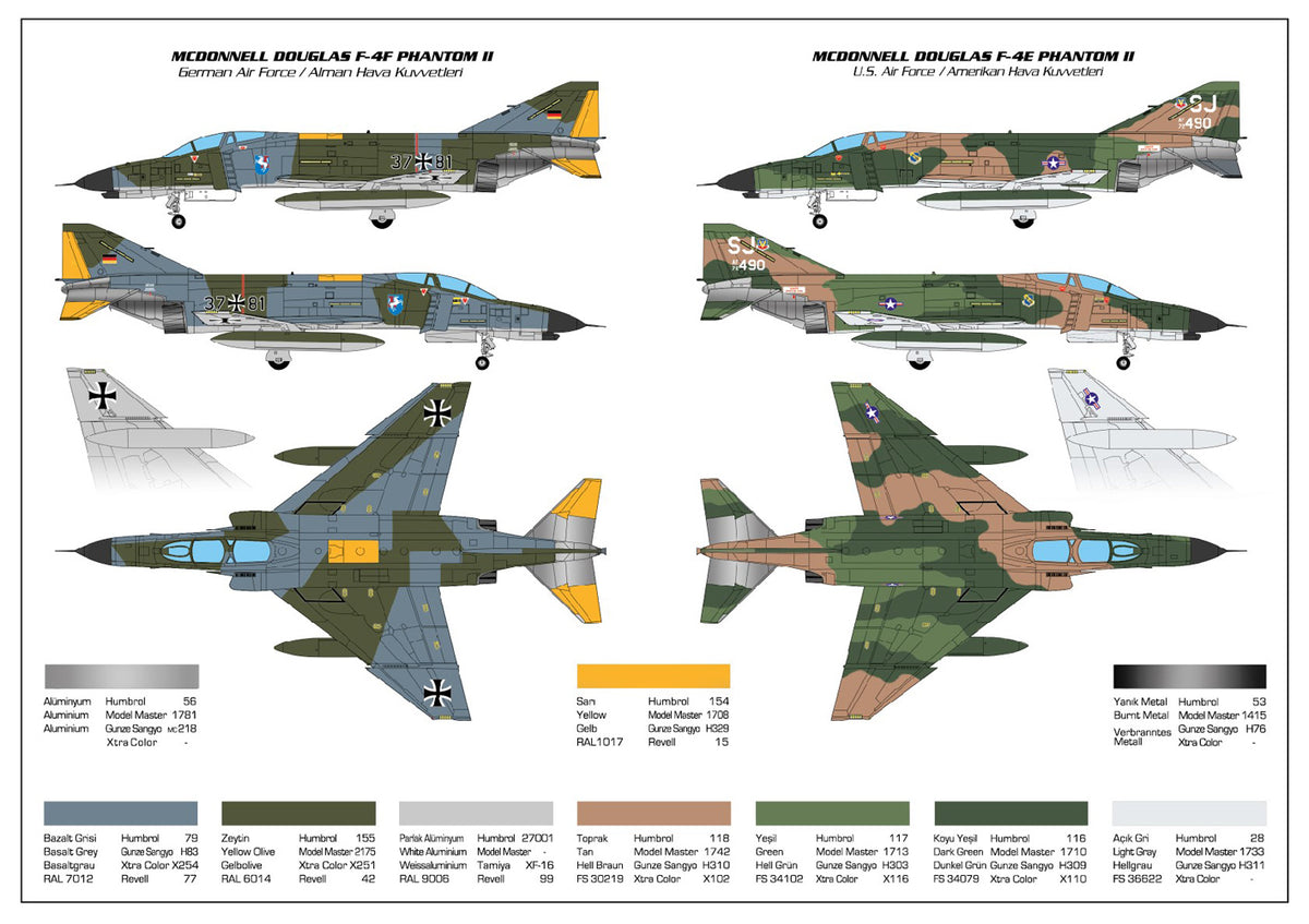 PM Model 227 1:96 McDonnell F-4E/F Phantom I