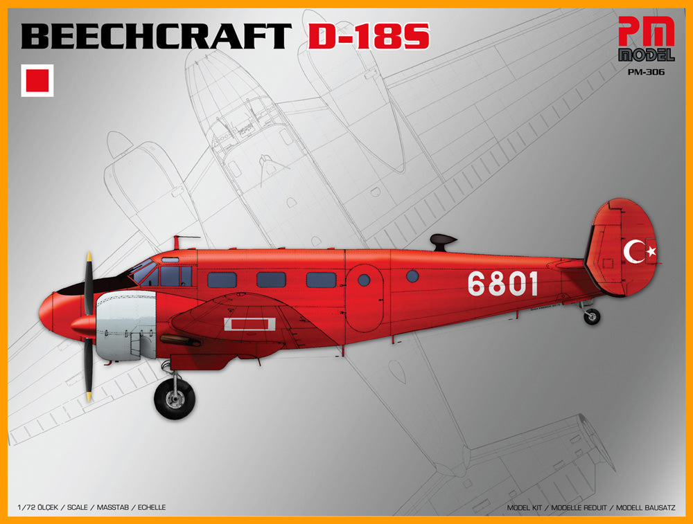PM Model 306 1:72 Beechcraft D-18 (C-45) Turkish Air Force