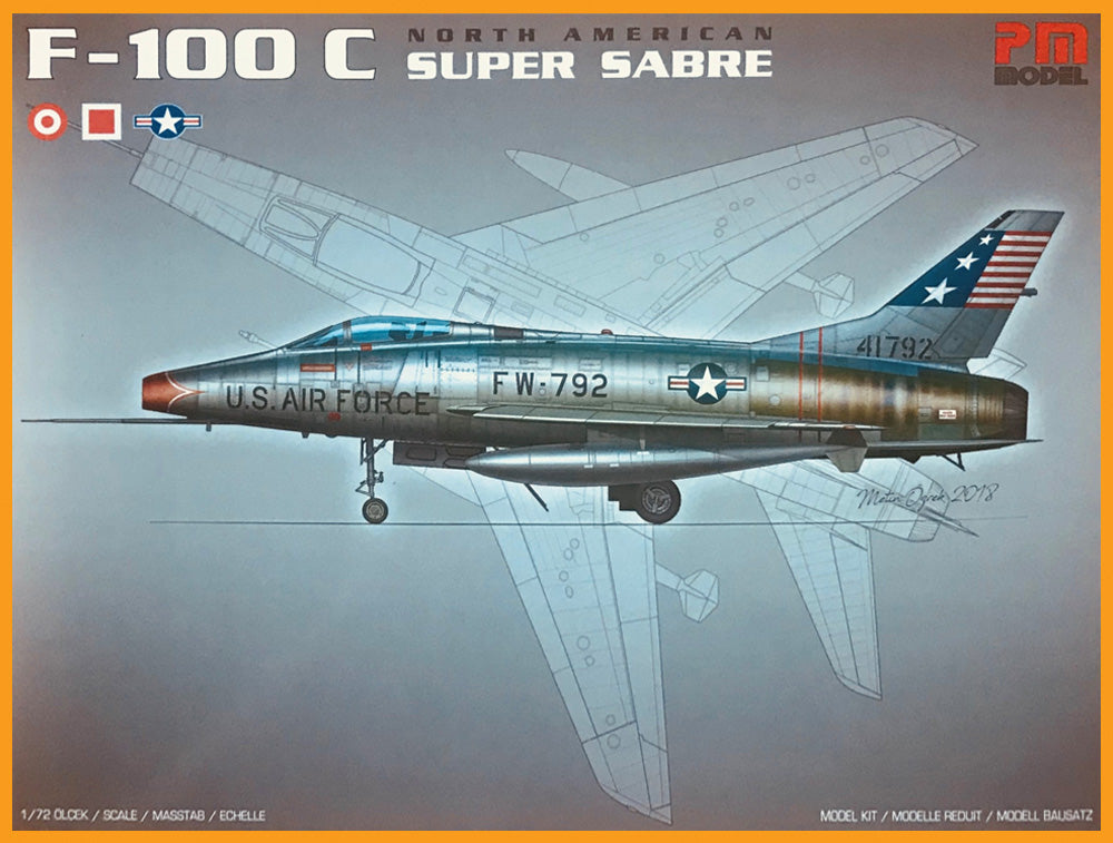 PM Model 402 1:72 North-American F-100C Super Sabre