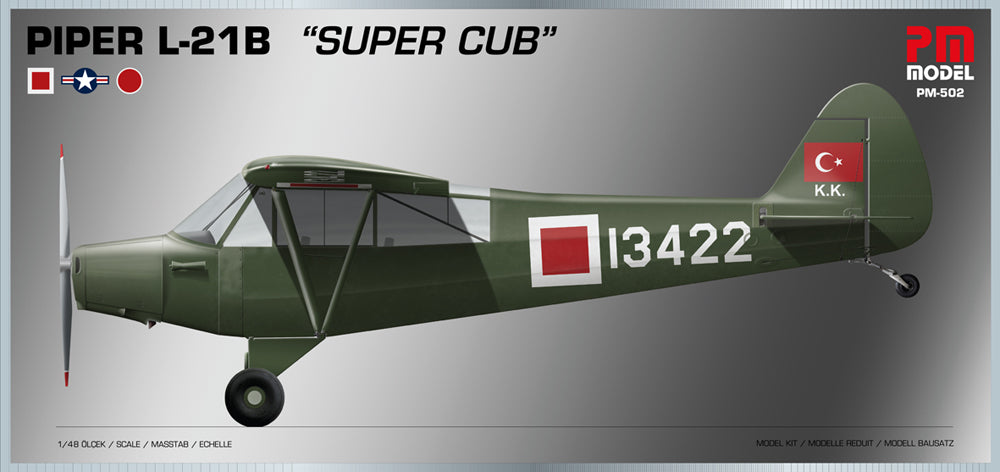 PM Model 502 1:48 Piper L-21B Super Cub Turkish Air Force
