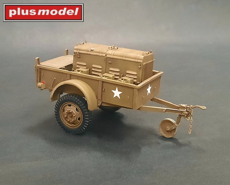 Plus Model 542 1:35 U.S.Trailer with generator model kit