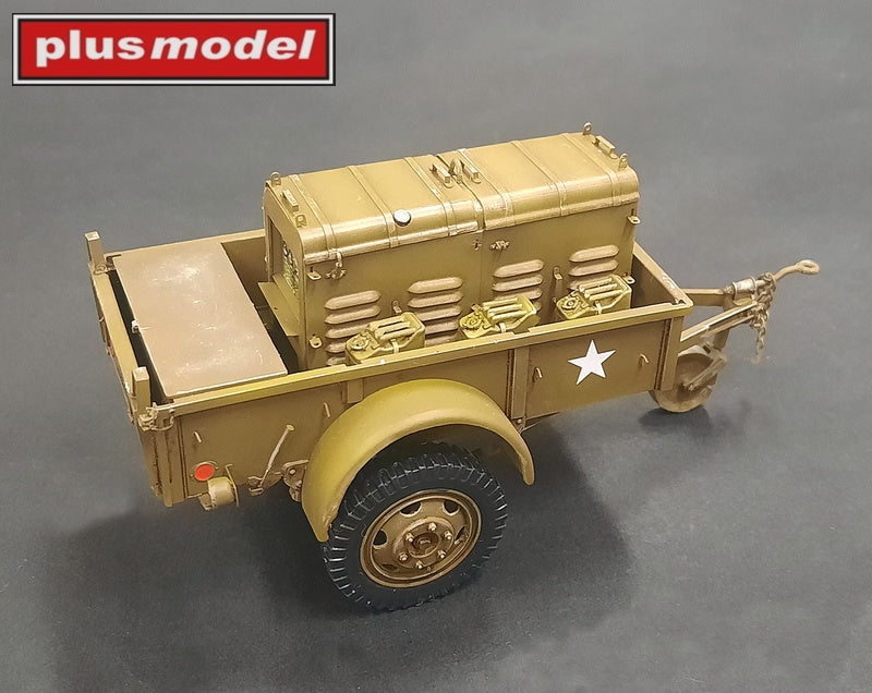 Plus Model 542 1:35 U.S.Trailer with generator model kit