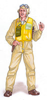 Plus Model AL3002 1:32 standing Vought F4U Corsair/Grumman F4F Wildcat pilot figure