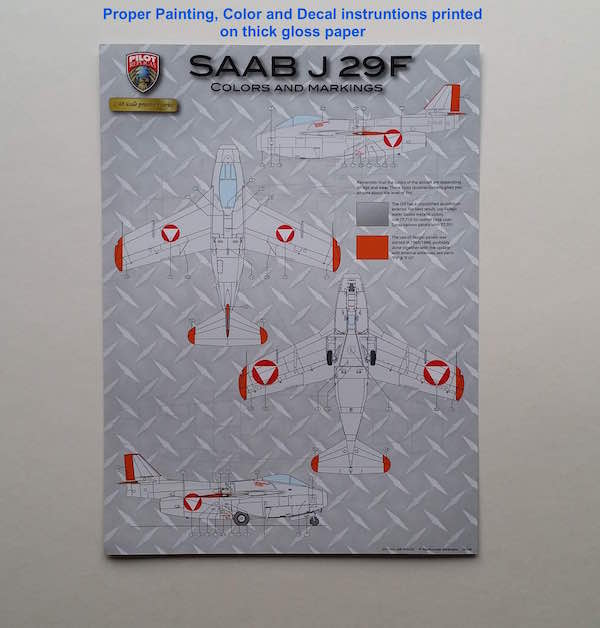 Pilot Replicas 48A003 1:48 Saab J-29F 'Tunnan' Austrian