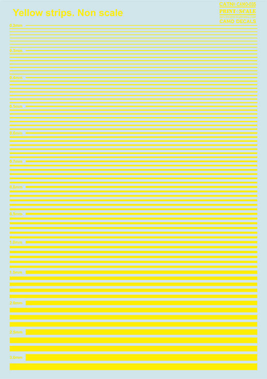 Print Scale 035 - Yellow Stripes