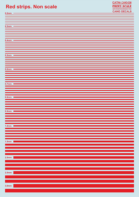 Print Scale 036 - Red Stripes