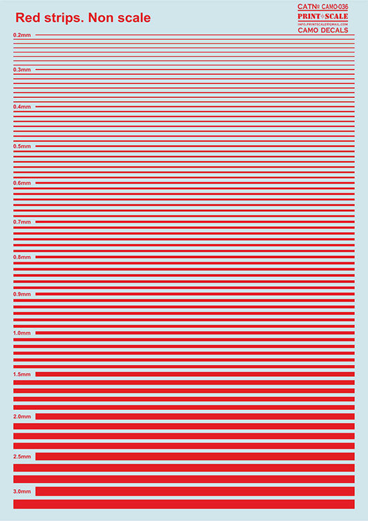 Print Scale 036 - Red Stripes