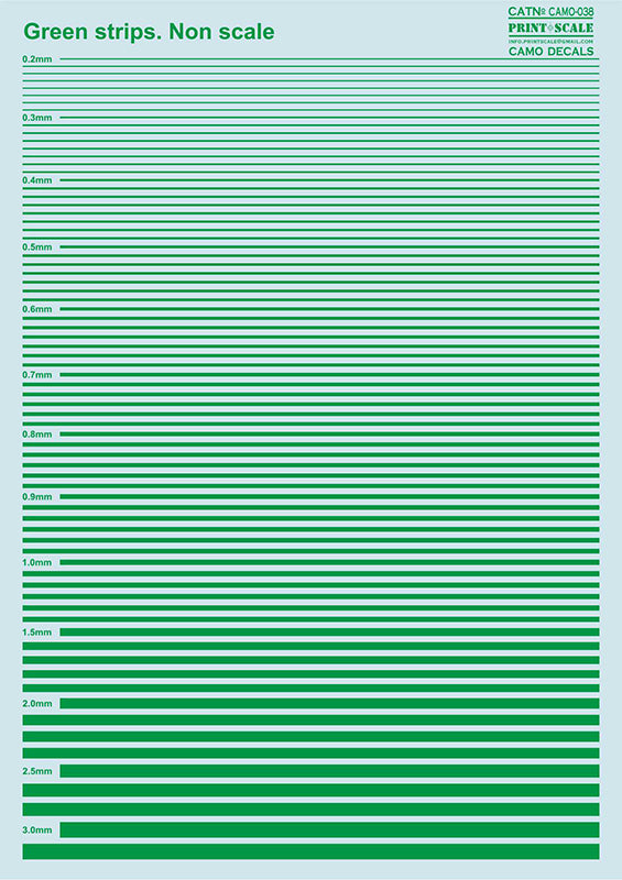 Print Scale 038 - Green Stripes