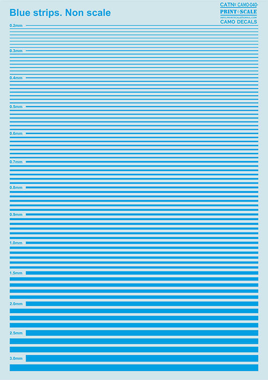 Print Scale 040 - Blue Stripes