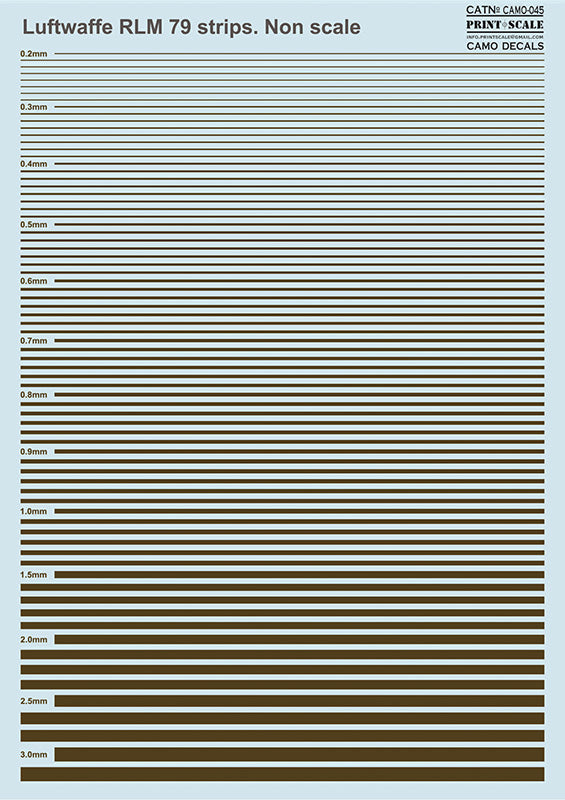 Print Scale 045 - Luftwaffe RLM 79 Stripes