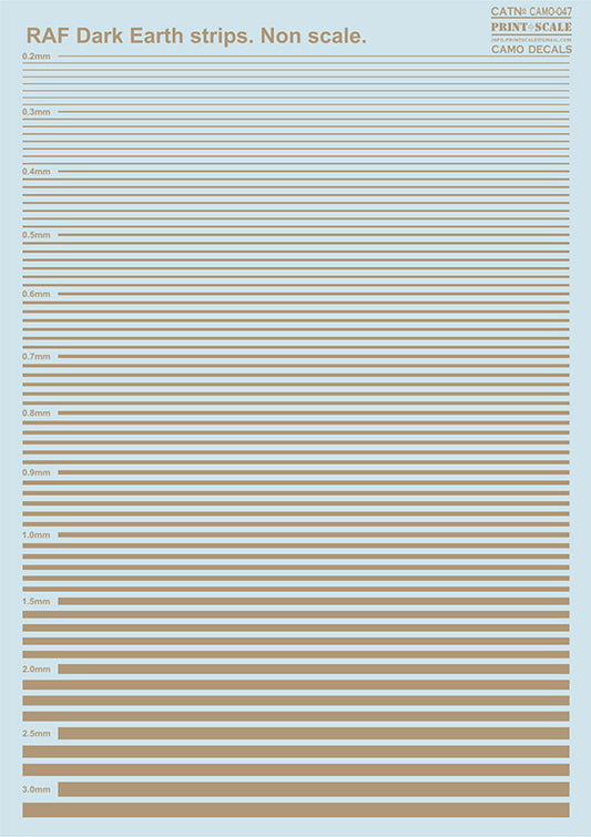 Print Scale 047 - RAF Dark Earth Stripes