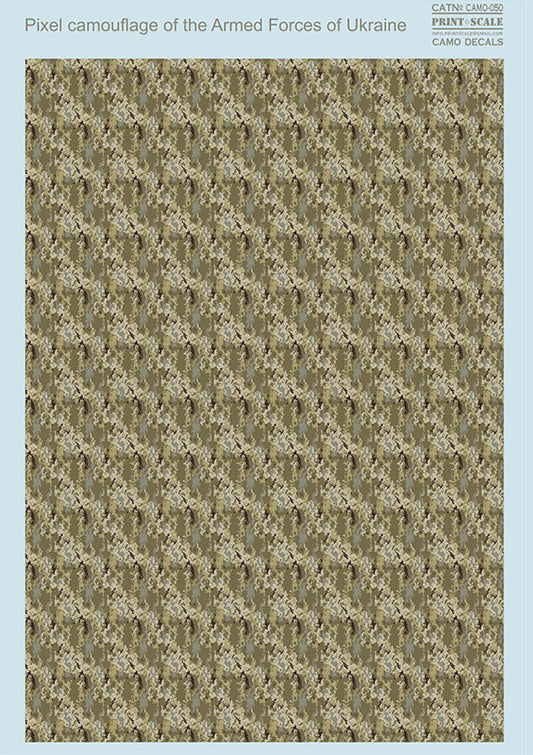 Print Scale 050 1:35 Pixel Camouflage of the Armed Forces of Ukraine