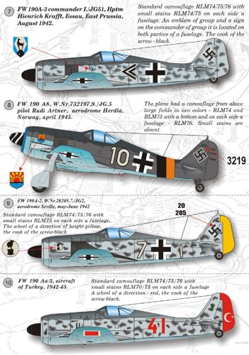 Print Scale 14401 1:144 Focke-Wulf Fw-190A-2/Fw-190A-9