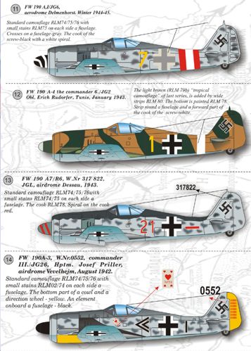 Print Scale 14401 1:144 Focke-Wulf Fw-190A-2/Fw-190A-9