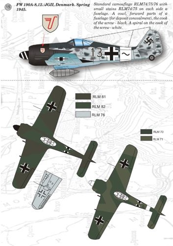 Print Scale 14401 1:144 Focke-Wulf Fw-190A-2/Fw-190A-9