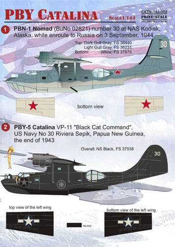 Print Scale 14403 1:144 Consolidated PBY Catalina