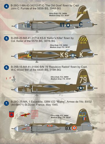 Print Scale 14407 1:144 Martin B-26 Marauder