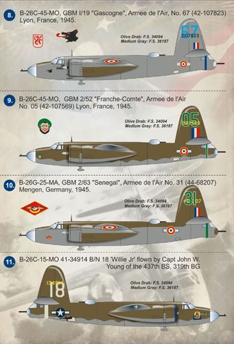 Print Scale 14407 1:144 Martin B-26 Marauder