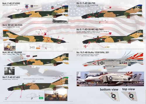 Print Scale 14410 1:144 McDonnell F-4C/D/E Phantom II in Vietnam War