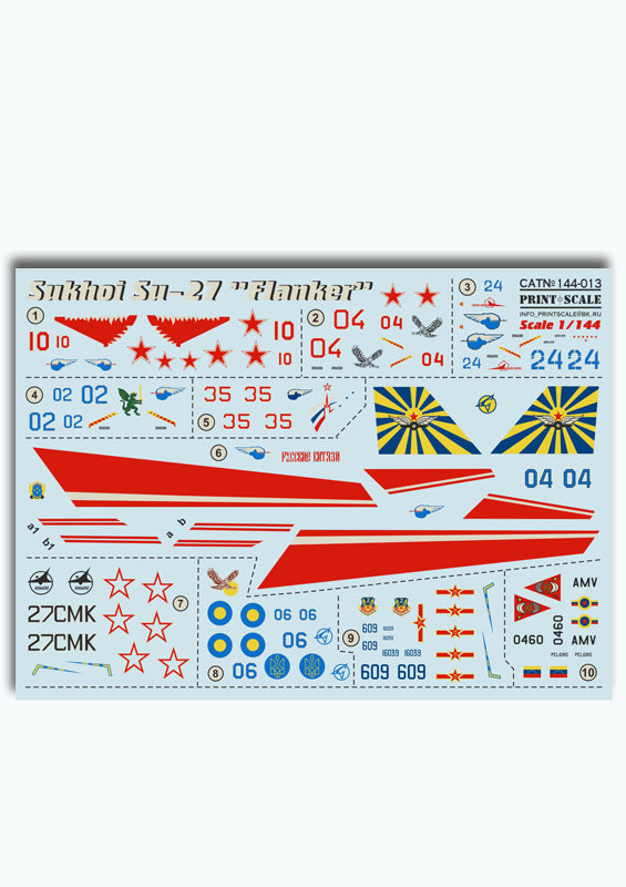 Print Scale 14413 1:144 Sukhoi Su-27 'Flanker'