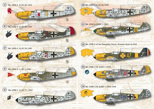 Print Scale 14414 1:144 Messerschmitt Bf-109E