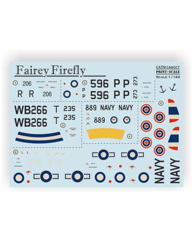 Print Scale 14417 1:144 Fairey Firefly