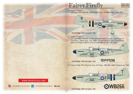 Print Scale 14417 1:144 Fairey Firefly