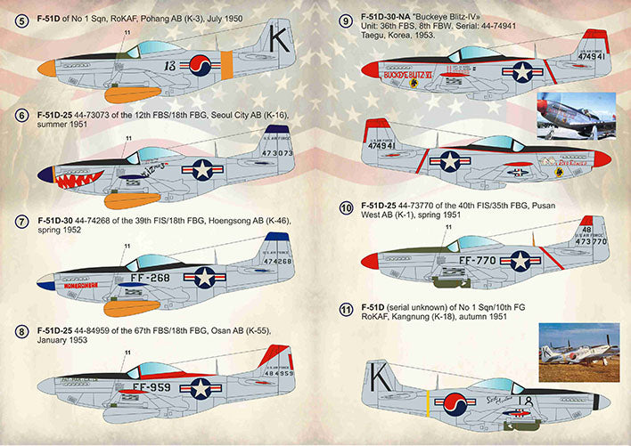 Print Scale 14422 1:144 North-American F-51 Mustang Units of the Korean War