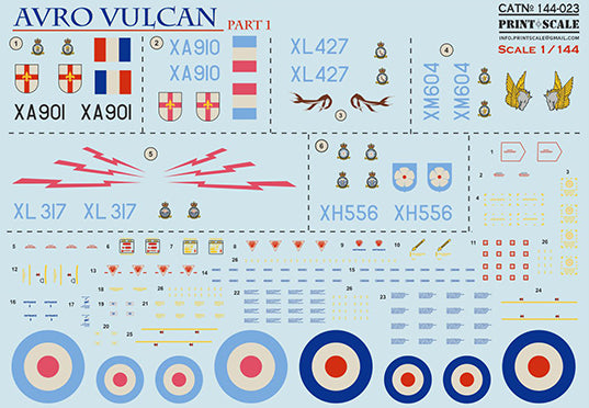 Print Scale 14423 1:144 Avro Vulcan B.2 Part 1