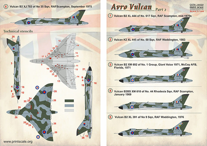 Print Scale 14424 1:144 Avro Vulcan B.2 Part 2