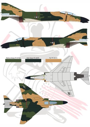 Print Scale 32004 1:32 McDonnell F-4C Phantom II in Vietnam War Part 1