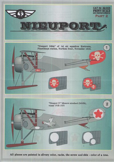 Print Scale 32005 1:32 Nieuport N.23/N.24 Part 2