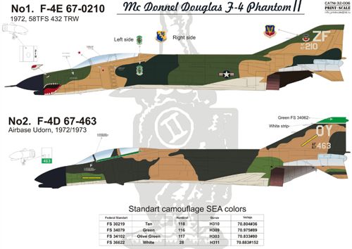 Print Scale 32006 1:32 McDonnell F-4 Phantom II in Vietnam Part 2