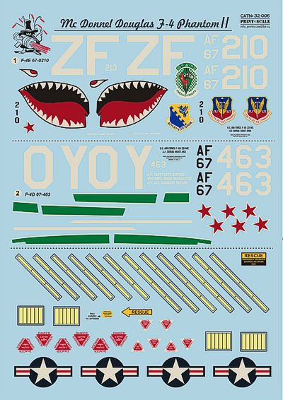 Print Scale 32006 1:32 McDonnell F-4 Phantom II in Vietnam Part 2