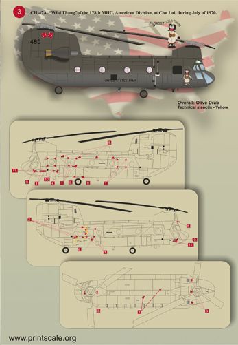 Print Scale 32008 1:35 Boeing CH-47A Chinook Part 2