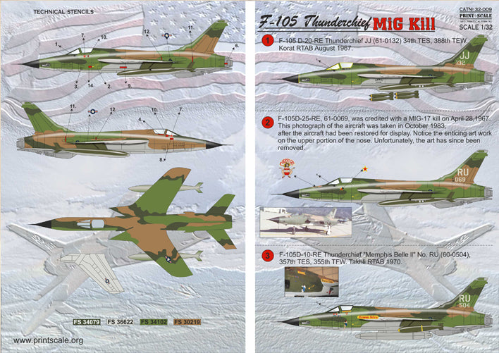 Print Scale 32009 1:32 Republic F-105D Thunderchief MiG Kill