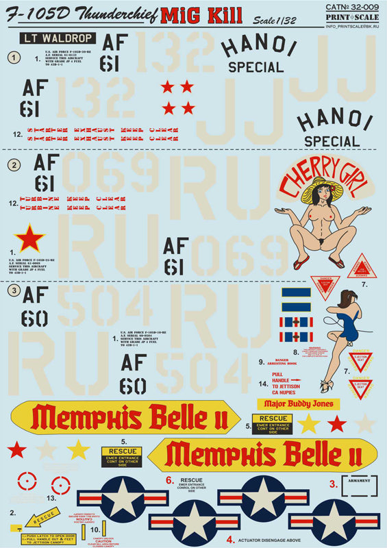 Print Scale 32009 1:32 Republic F-105D Thunderchief MiG Kill