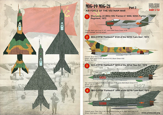 Print Scale 32014 1:32 Mikoyan MiG-19 / MiG-21 Vietnam War