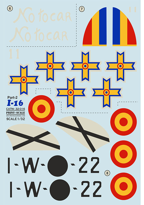 Print Scale 32016 1:32 Polikarpov I-16 Part 2