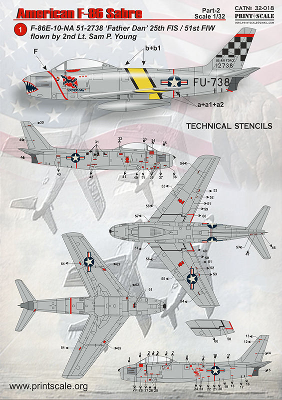 Print Scale 32018 1:32 North-American F-86E Sabre Part 2