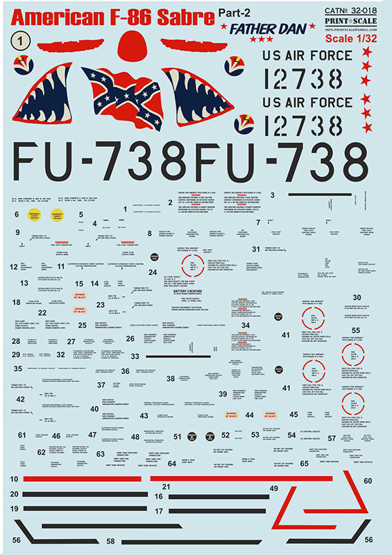 Print Scale 32018 1:32 North-American F-86E Sabre Part 2