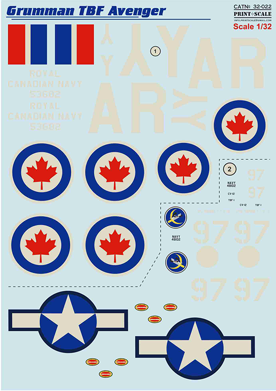 Print Scale 32022 1:32 Grumman TBF Avenger