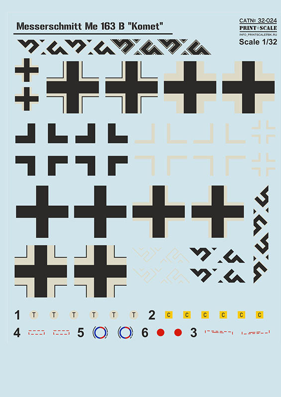 Print Scale 32024 1:32 Messerschmitt Me-163B