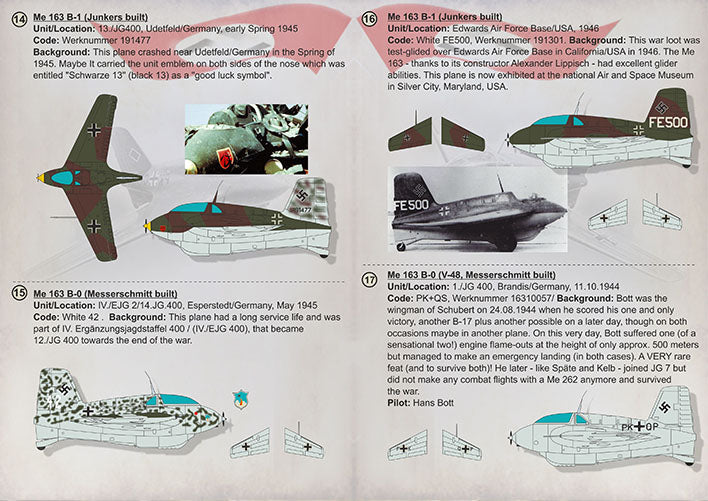 Print Scale 32024 1:32 Messerschmitt Me-163B