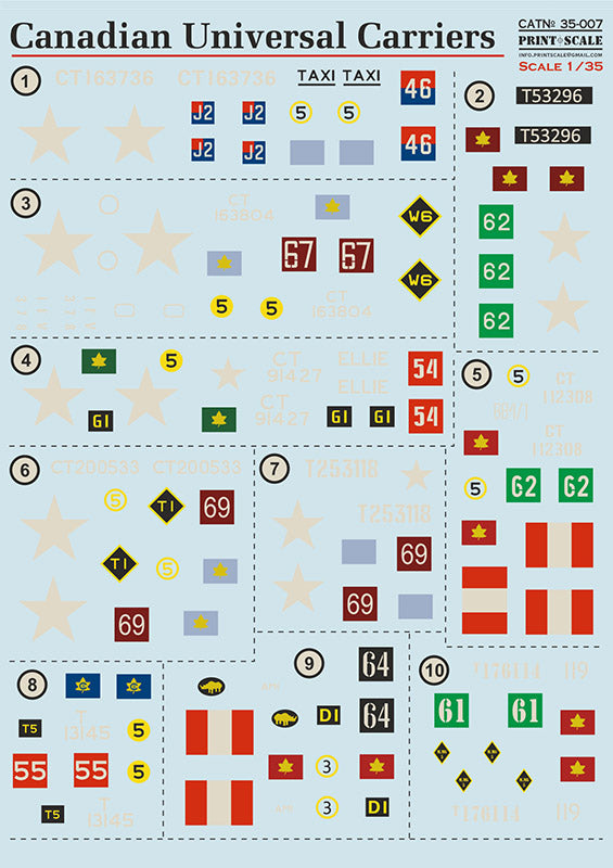 Print Scale 35-007 1:35 Canadian Universal Carriers