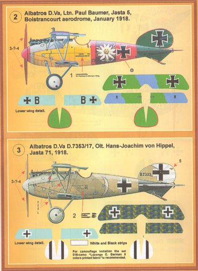 Print Scale 48022 1:48 Albatros D.V. Part 1