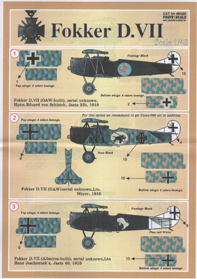 Print Scale 48026 1:48 Fokker D.VII Part 2