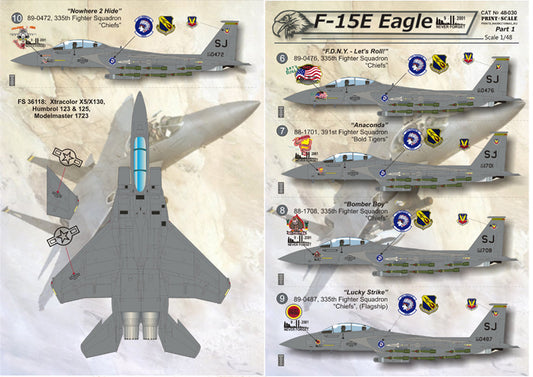 Print Scale 48030 1:48 McDonnell F-15E Strike Eagle Part 1